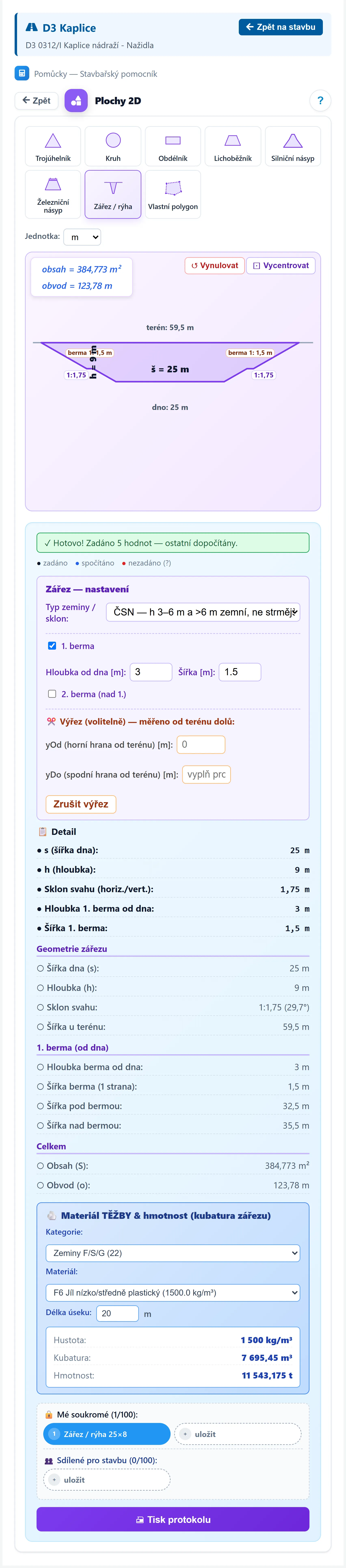 Zářez v aplikaci Yuvox
